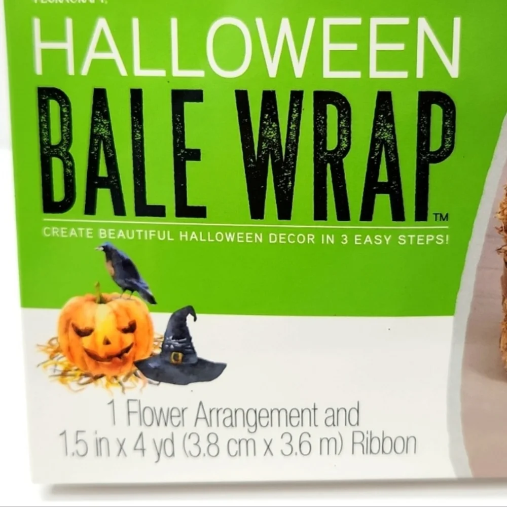 FloraCraft Black Skull Bale Wrap Wreath Decorations